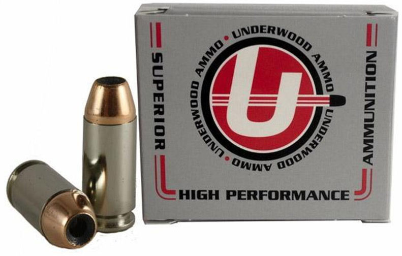 Underwood Ammo .40 S&W 135 Grain Jacketed Hollow Point Nickel Plated Brass Cased Pistol Ammunition