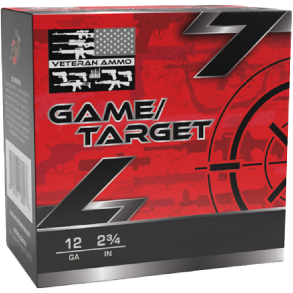 Veteran Ammo Game & Target Load 12 Gauge 2 3/4" 6 Shot Shotgun Ammunition