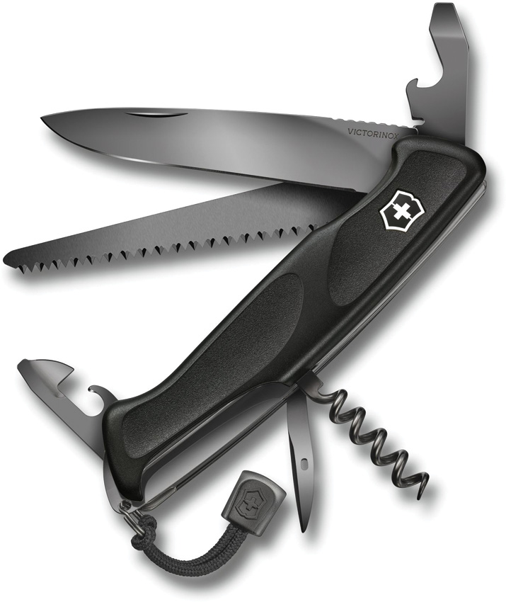 Victorinox Ranger Grip 55 Onyx Black Folding Knife | 15% Off w