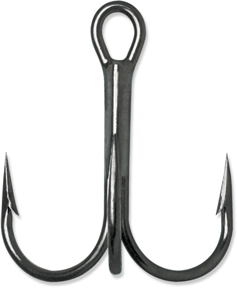 VMC Round Bend Treble Hook 1X  Up to 12% Off Free Shipping over $49!