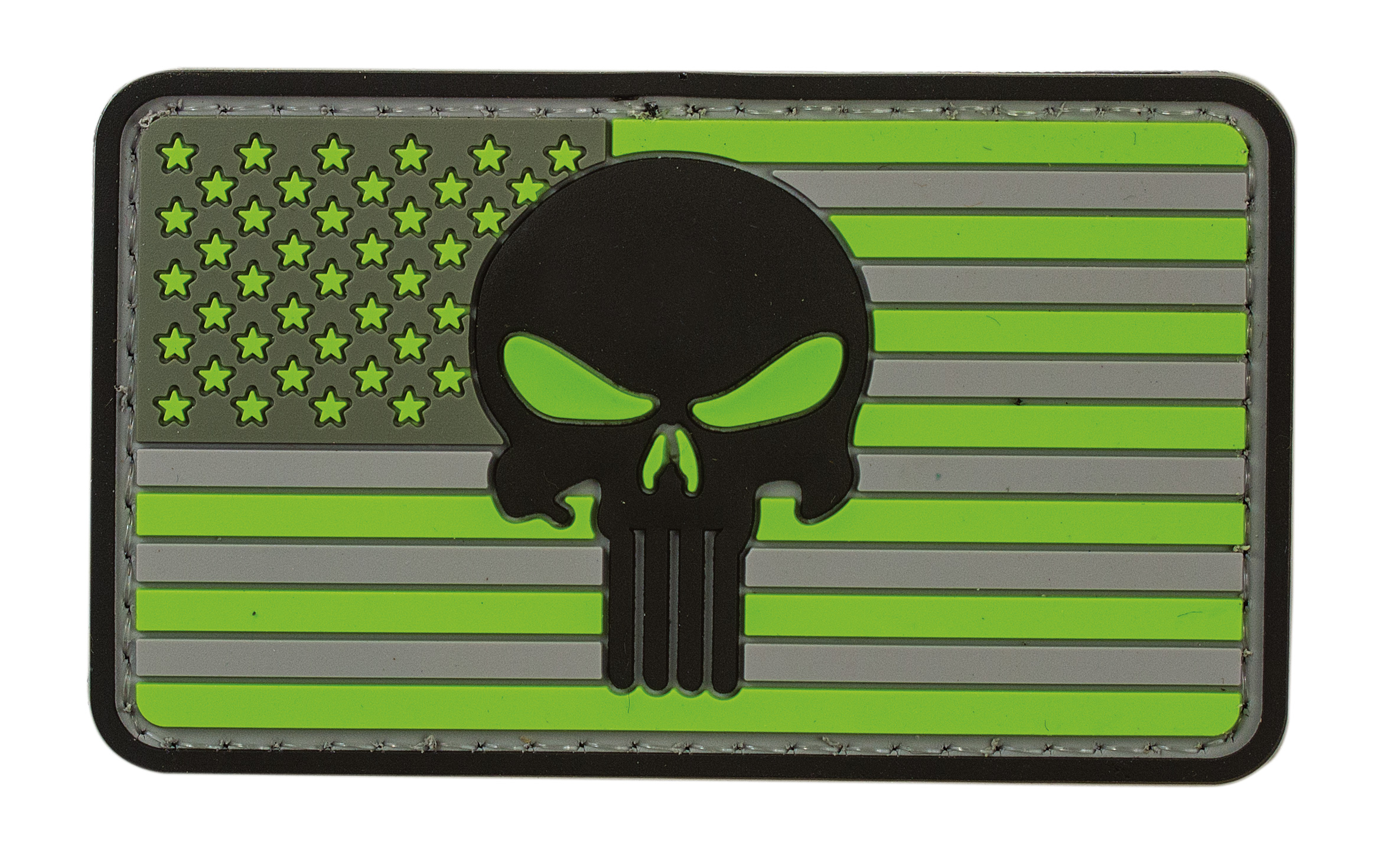 round punisher skull tactical badge embroidery