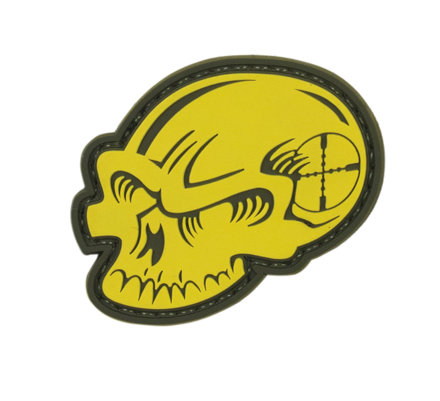 Voodoo Tactical Yellow Skull Rubber Patch