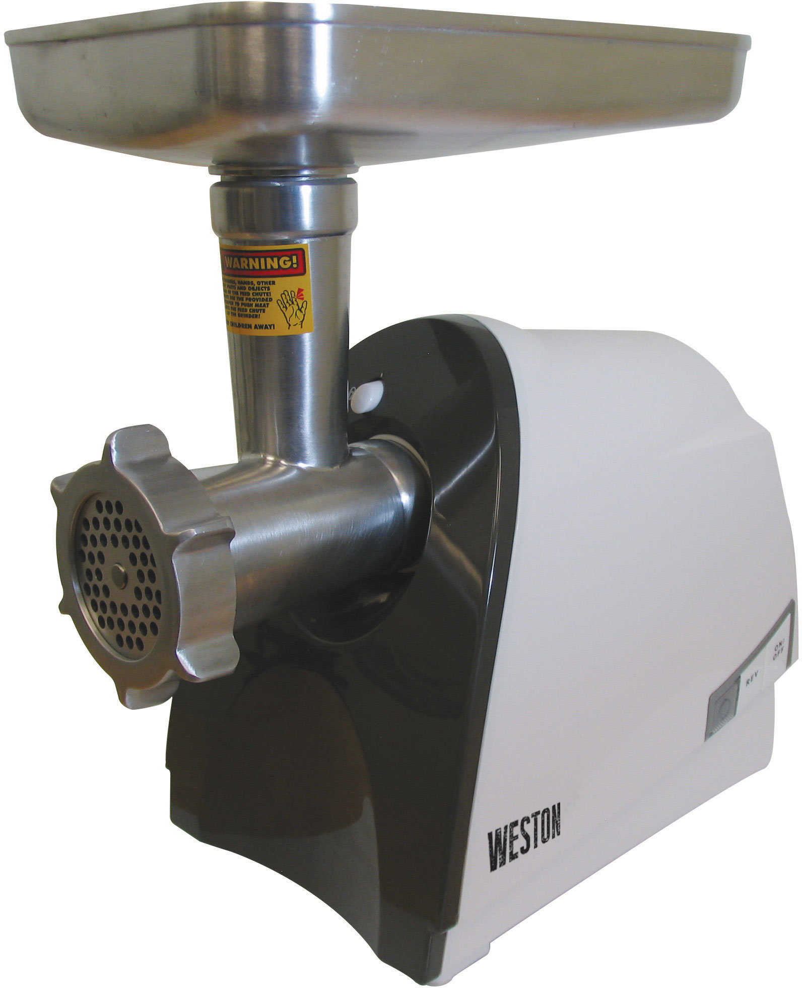 Weston 8 Heavy Duty Electric Meat Grinder and Sausage Stuffer, White