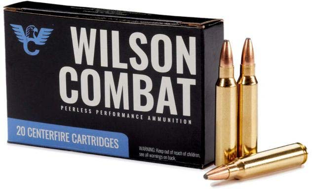 Wilson Combat .223 Remington 55 Grain Soft Point Brass Rifle Ammunition