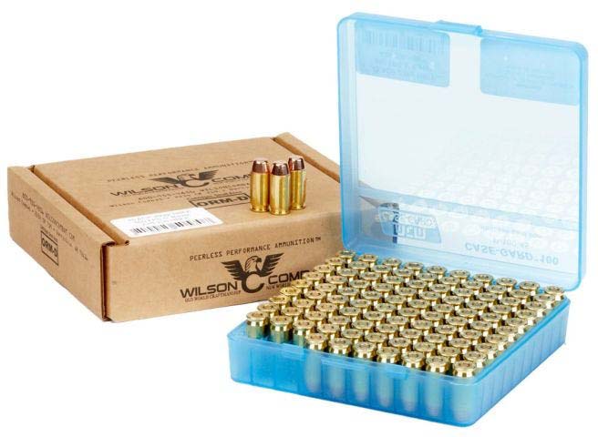 Wilson Combat .45 ACP 200 Grain Flat Point Brass Pistol Ammunition