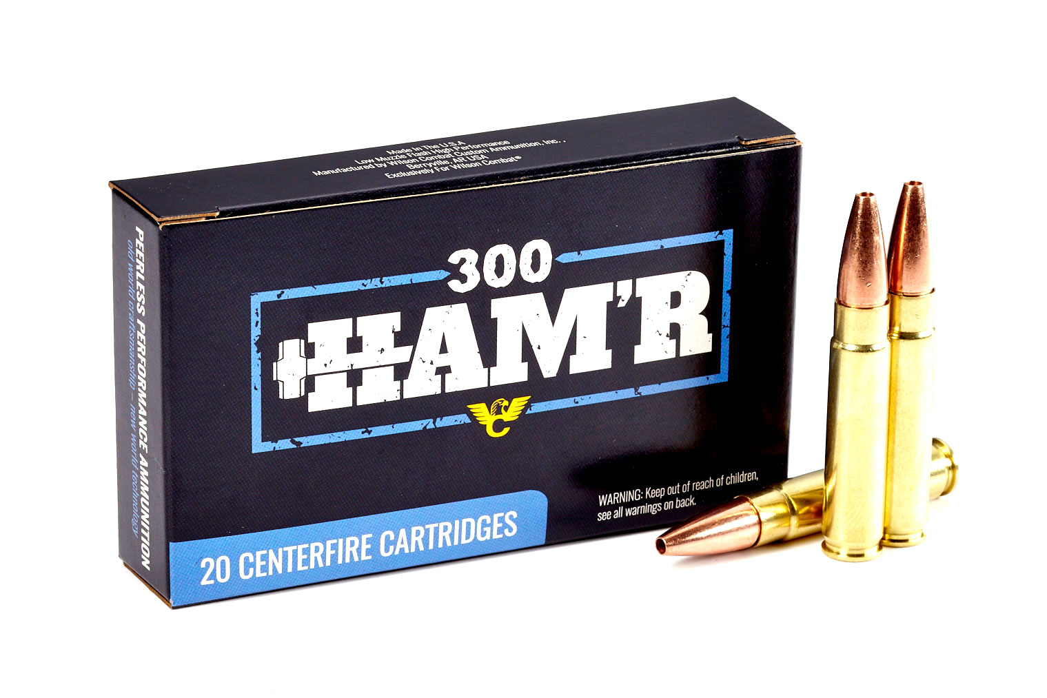 Wilson Combat Lehigh Controlled Chaos 300 HAM'R 95 Grain Brass Cased Rifle Ammunition