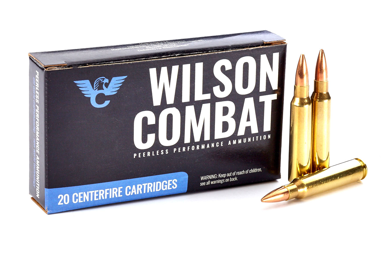 Wilson Combat Sierra .223 Remington 69 Grain Matchking Hollow Point Boat Tail Brass Cased Rifle Ammunition