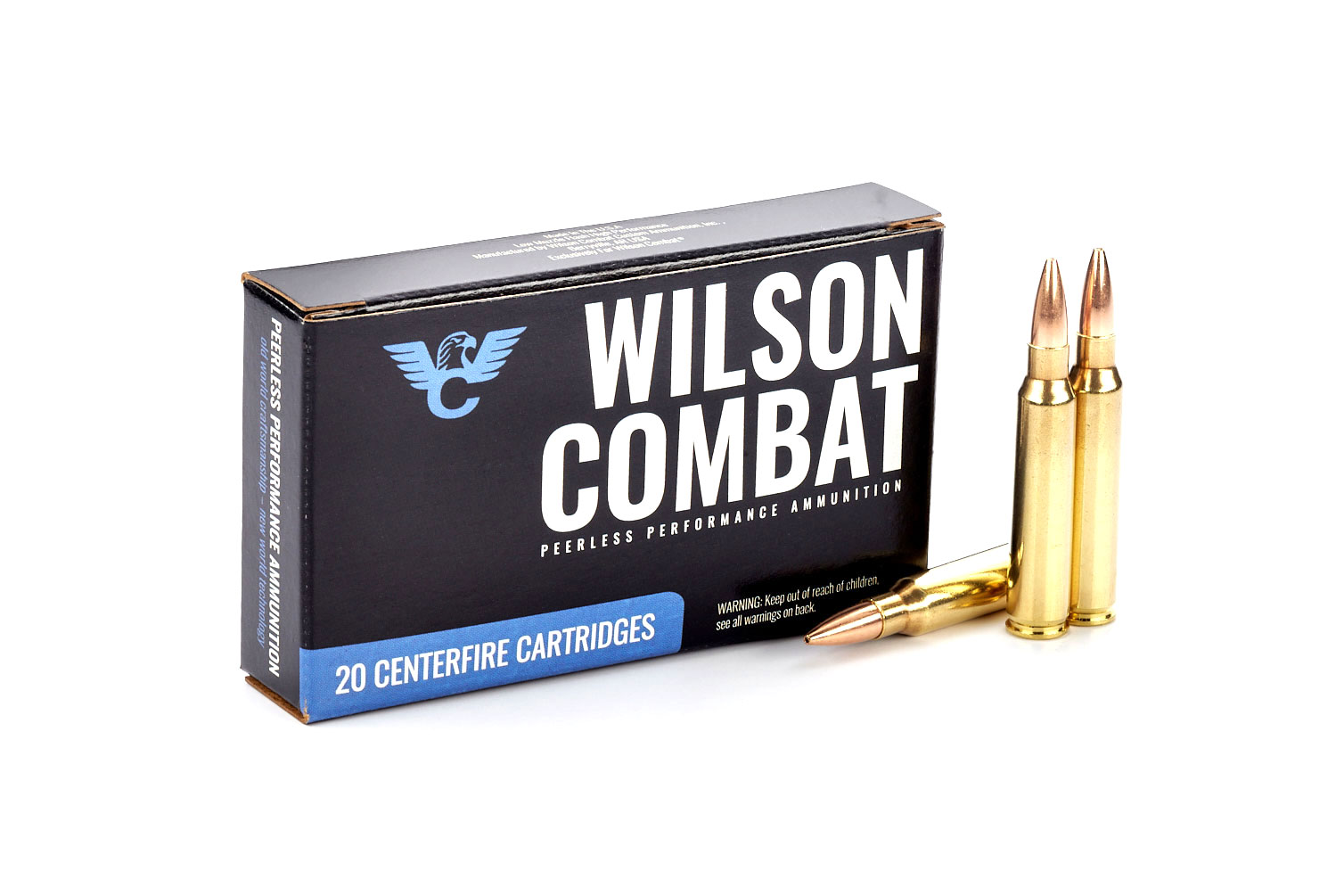 Wilson Combat Sierra .223 Remington 77 Grain Matchking Hollow Point Boat Tail Brass Cased Rifle Ammunition
