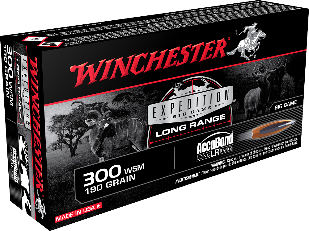 Winchester Ammo S300SLR Expedition Big Game Long Range 300 WSM 190 Gr AccuBond L