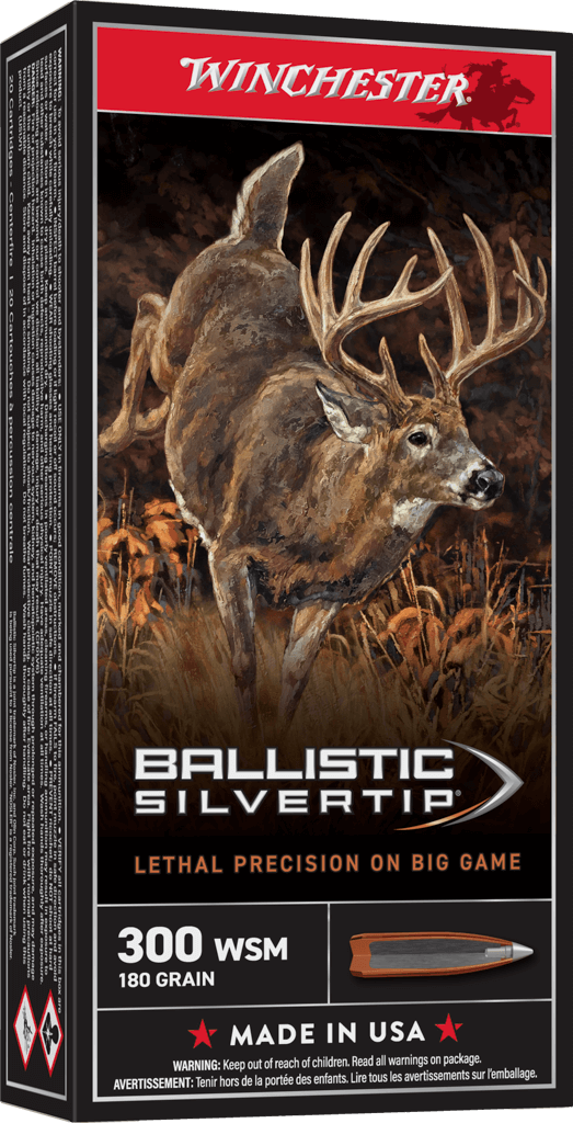 Winchester Ballistic Silvertip .300 WSM 180 Grain Polymer Tip Rifle Ammunition