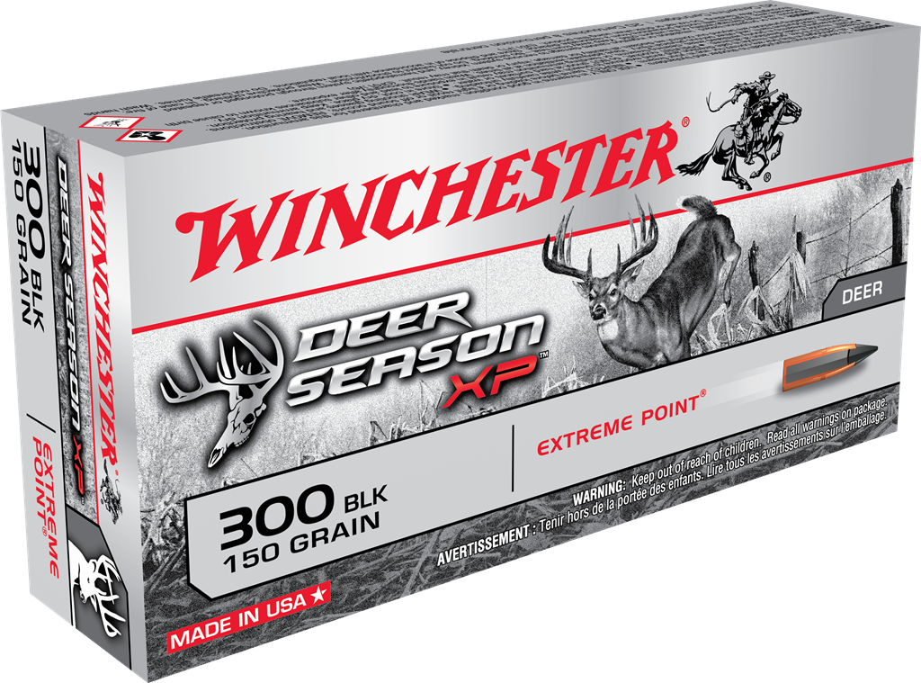 Winchester Deer Season Xp 300 c Blackout 150 Grain Extreme Point Polymer Tip Centerfire Rifle Ammunition 5 Star Rating Free Shipping Over 49