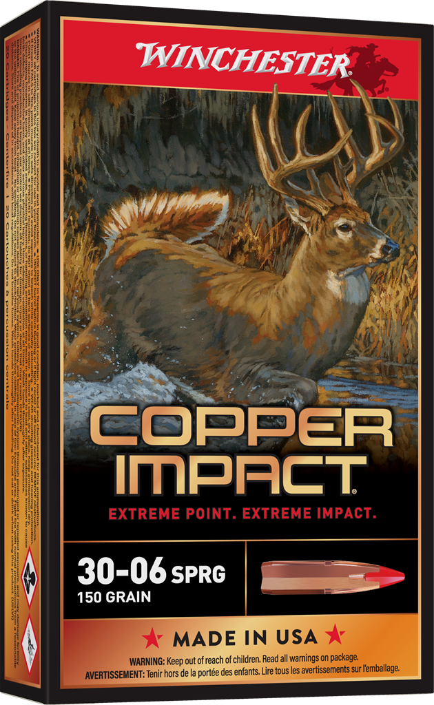 Winchester Deer Season XP Copper Impact .30-06 Springfield 150 Grain Copper Extreme Point Centerfire Rifle Ammunition