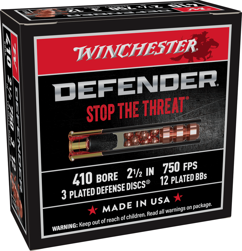 Winchester Defender Shotshell 410 Bore 1/4 oz 2.5" Shotgun Ammunition