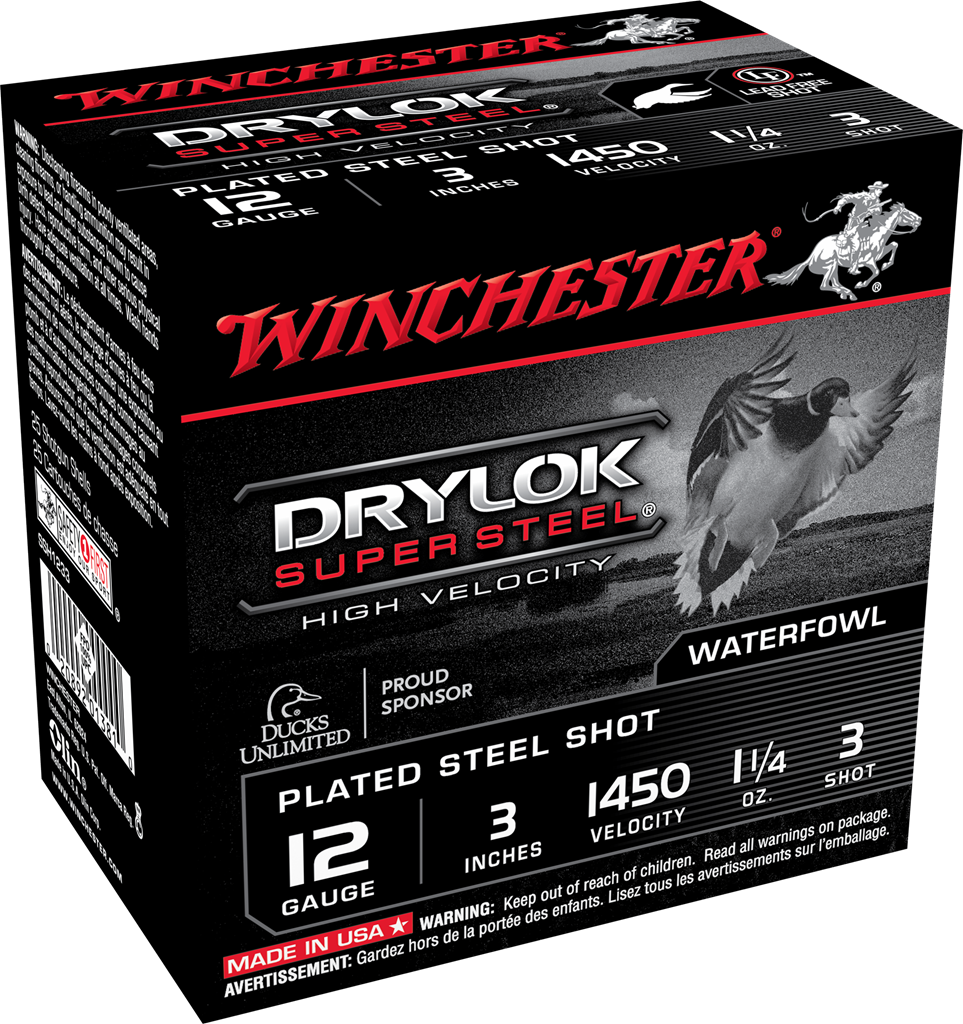 Winchester Drylok Super Steel 12 Gauge 1 1/4 oz 3" 1450 ft/s Shotgun Ammunition