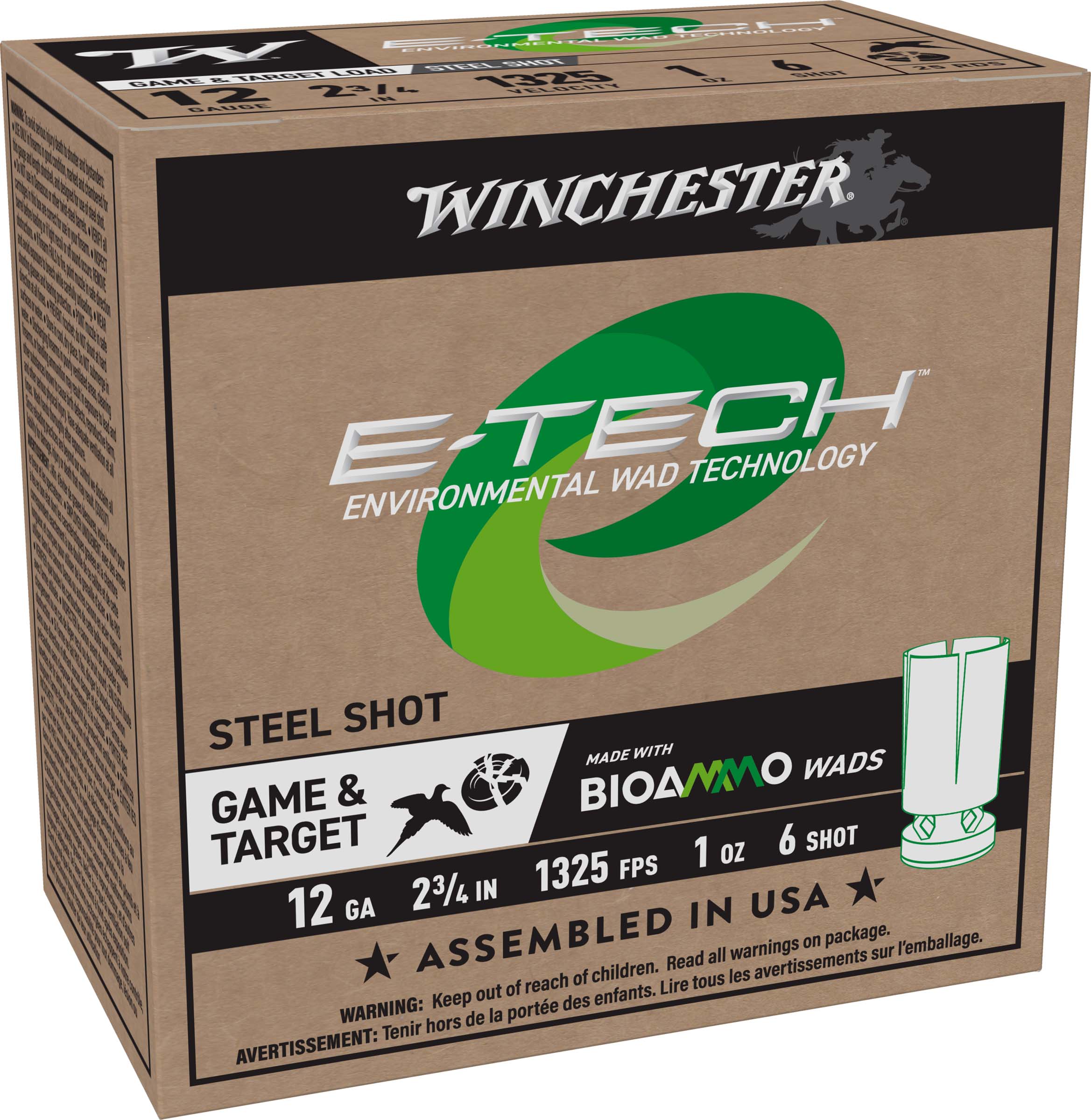 Winchester E-TECH Shotshells 12 Gauge 1 oz 2-3/4in Shotgun Ammunition