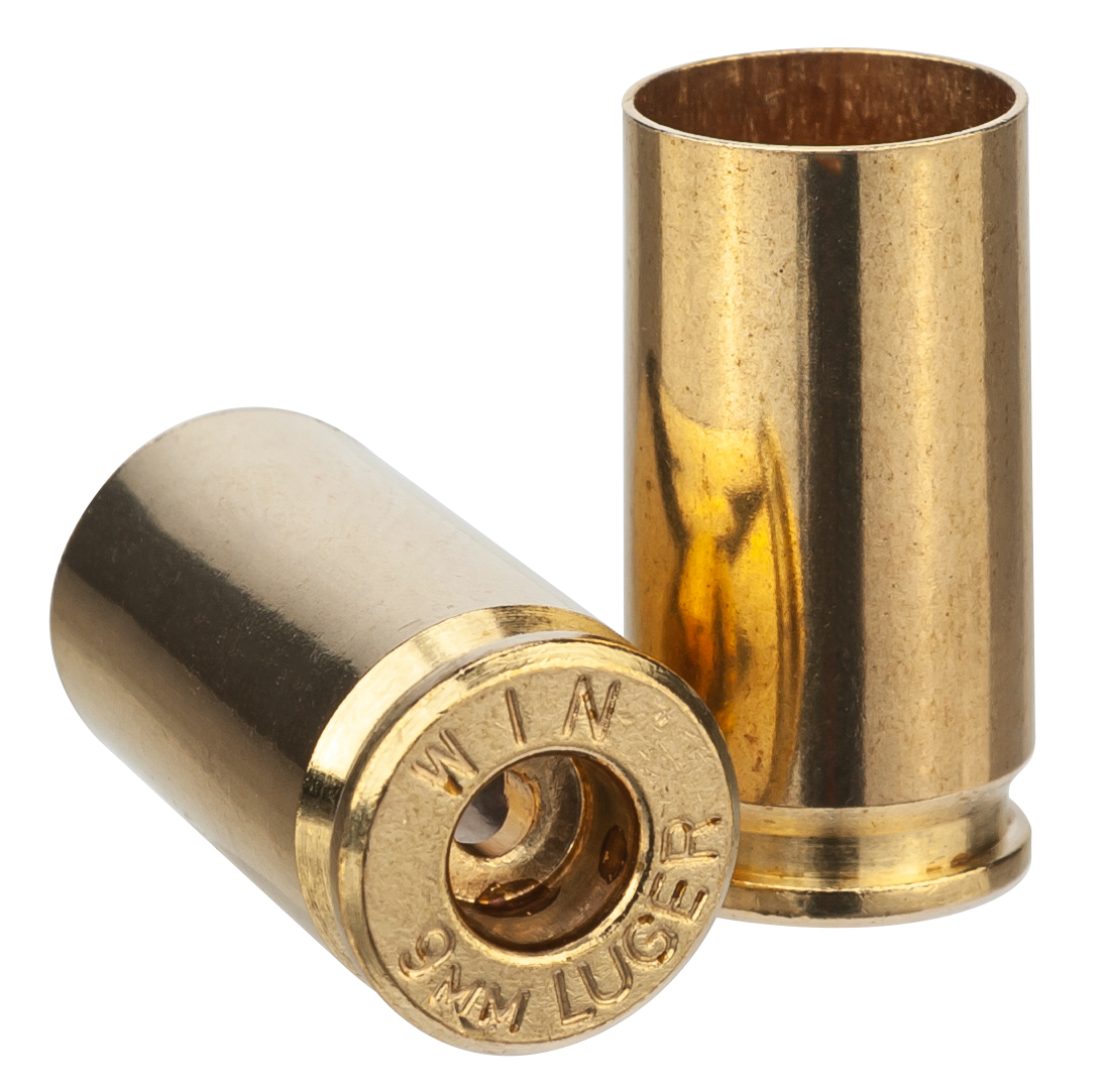 Winchester 9 mm Luger Unprimed Handgun Brass