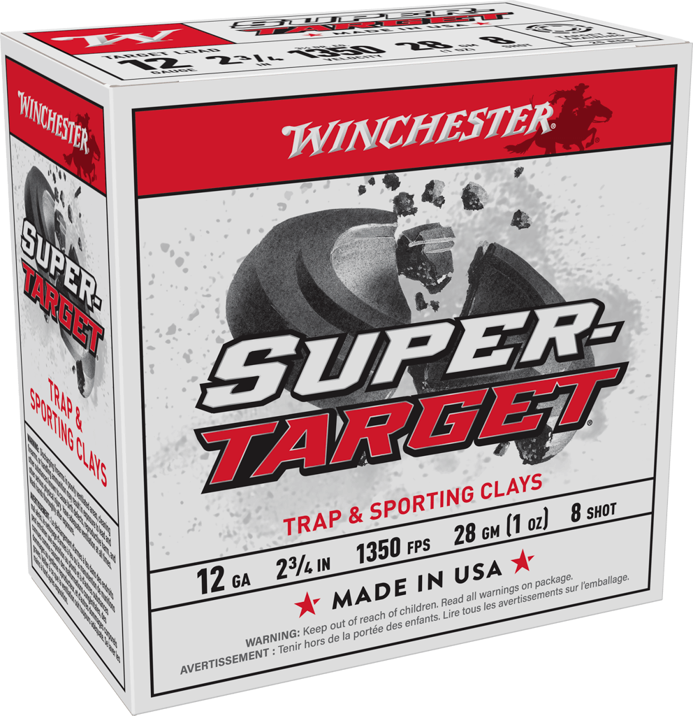 Winchester SUPER-TARGET 12 Gauge 1 oz 2.75'' 8 Shot Size 1350MV Shotgun Ammunition