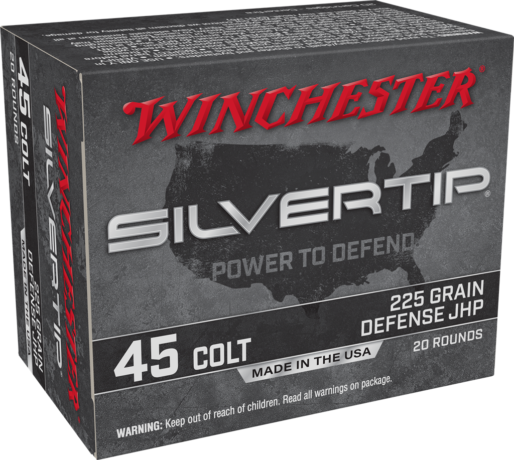 Winchester Super-X .45 Colt 225 Grain Silvertip Jacketed Hollow Point Pistol Ammunition