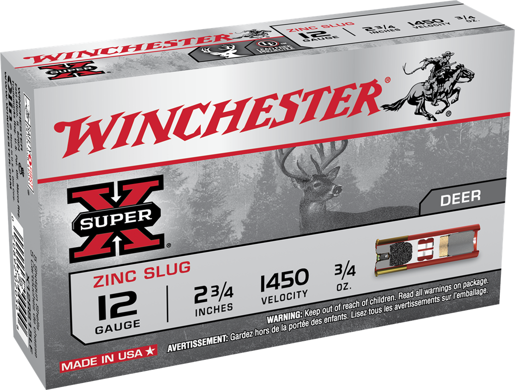 Winchester Super-X Shotshell 12 Gauge 3/4 oz 2.75" Shotgun Slug Ammunition