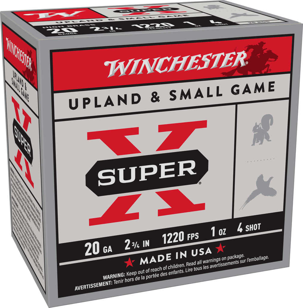 Winchester Super-X Shotshell 20 Gauge 1 oz 2.75" 1220 ft/s Shotgun Ammunition