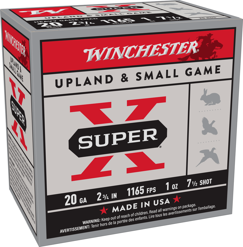 Winchester Super-X Shotshell 20 Gauge 1 oz 2.75" 1165 ft/s Shotgun Ammunition