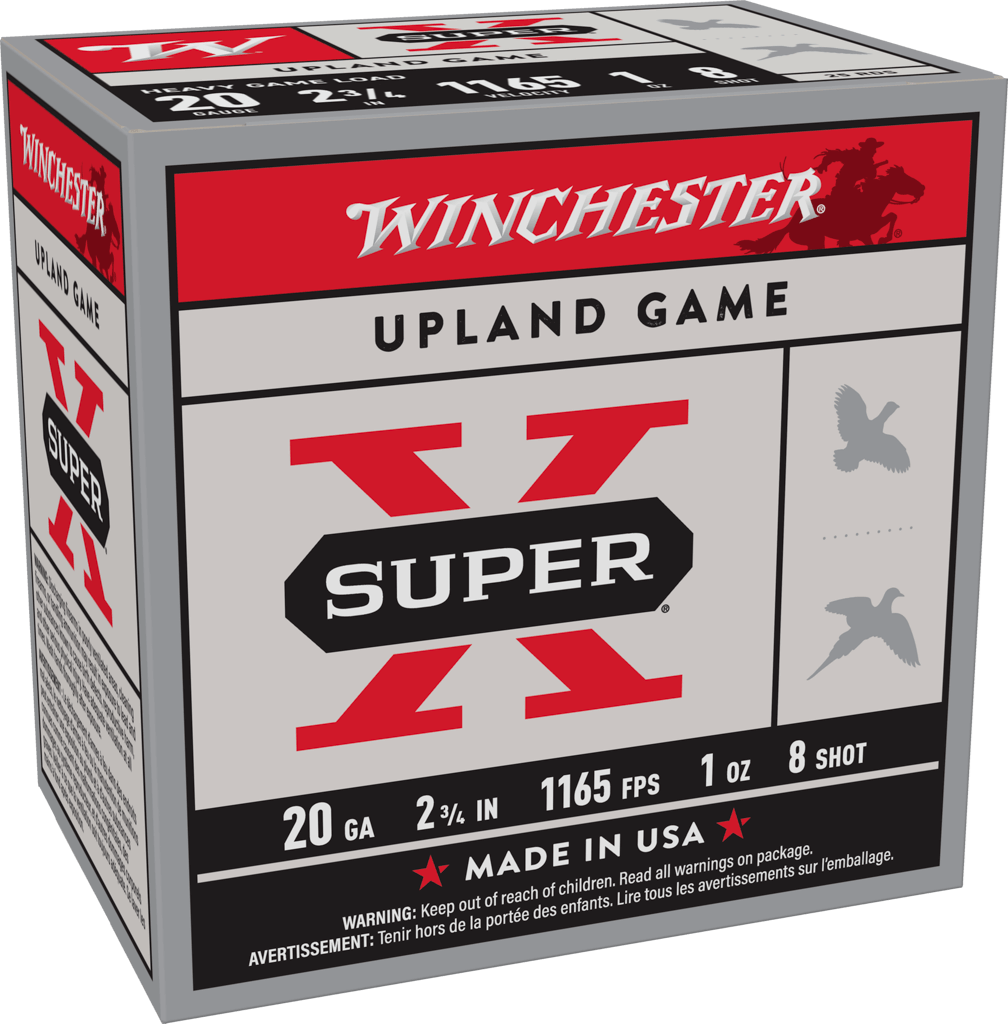 Winchester Super-X Shotshell 20 Gauge 1 oz 2.75" 1165 ft/s Shotgun Ammunition