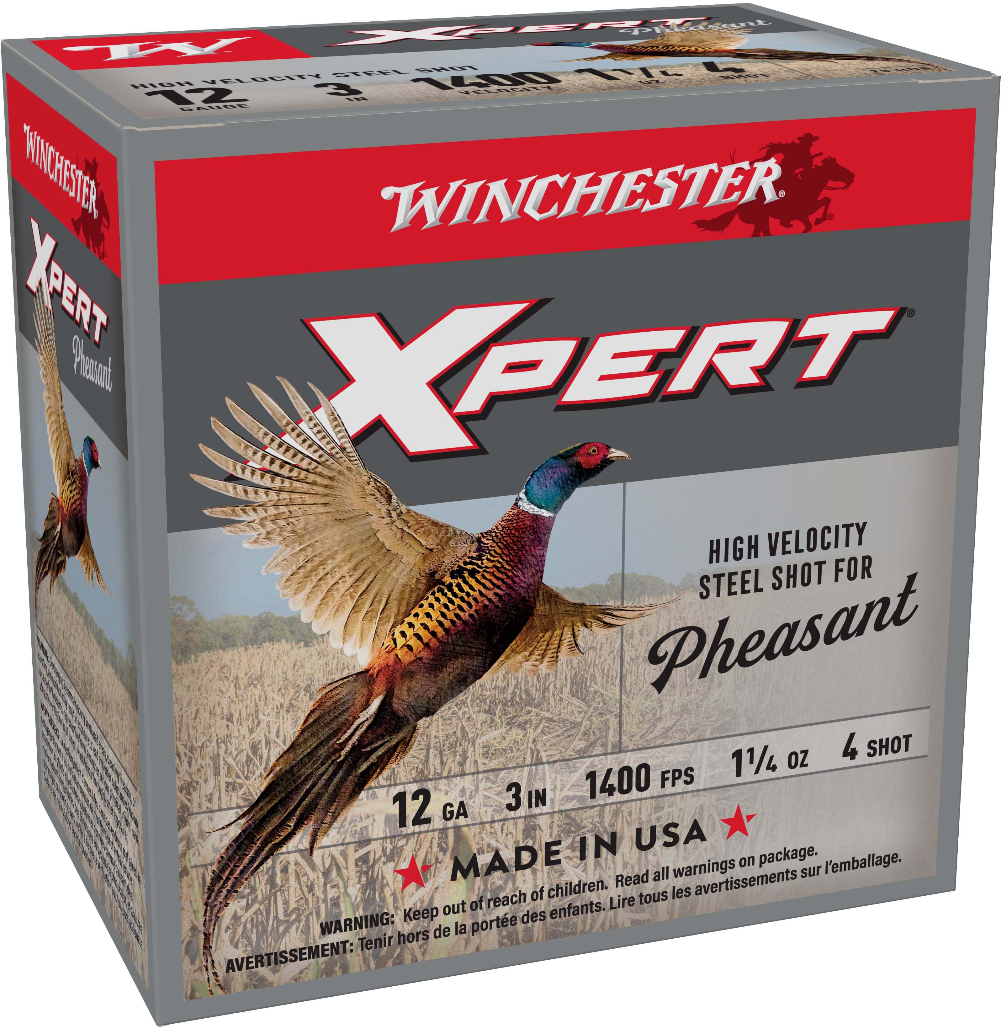Winchester Xpert Steel 12 Gauge 1.25oz 3in Size 4 Centerfire Shotgun Buckshot Ammunition