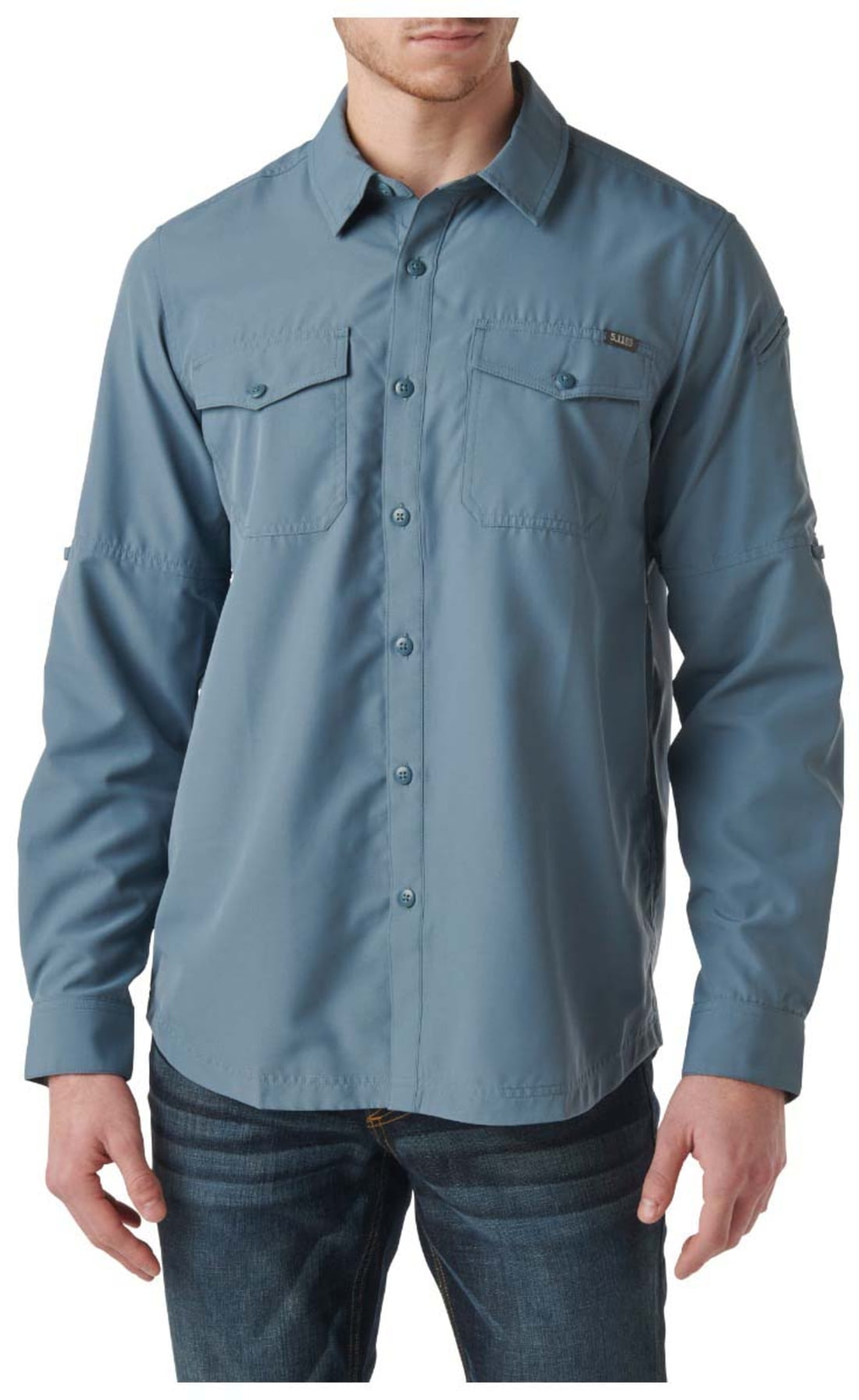 5.11 Tactical Marksman L/S Shirt - Mens, Grey Blue - 1 out of 5 models