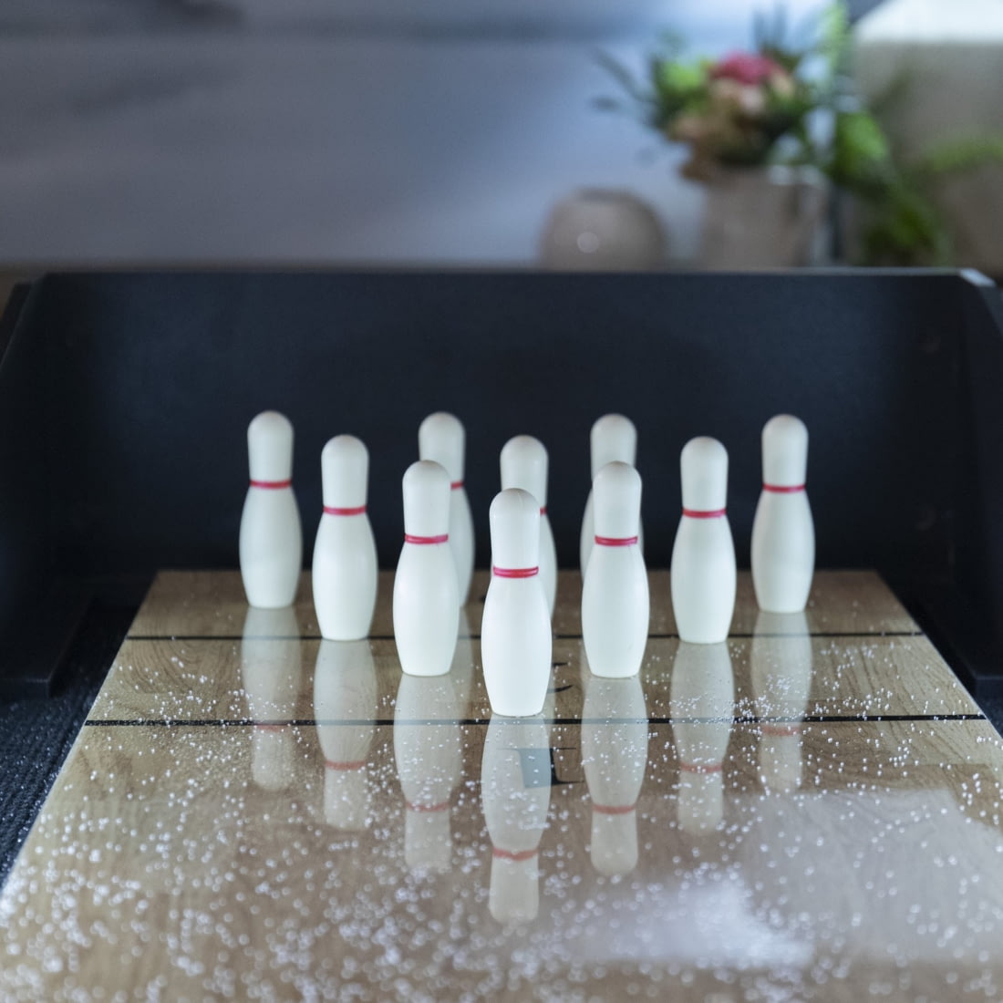 American Legend Brookdale 9ft Light Up Shuffleboard w/ Bowling 33