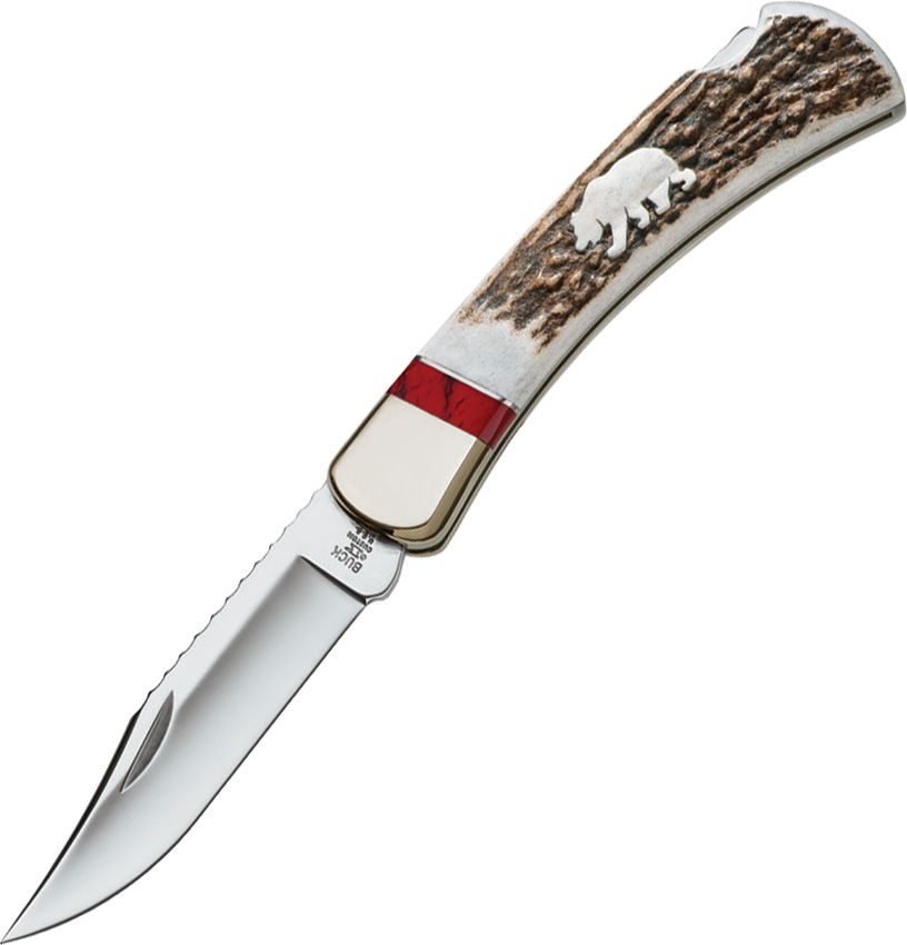 Buck Knives WBC Grizzly Bear Knife, 4 7/8 in. Closed Free Shipping