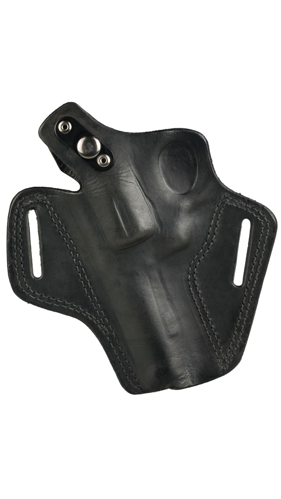 Bulldog Cases & Vaults Right Hand Black Molded Leather Holster with