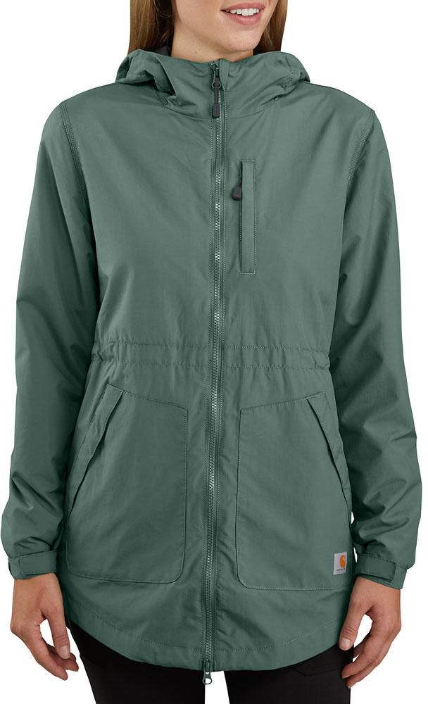 carhartt rain defender hooded lightweight coat for ladies