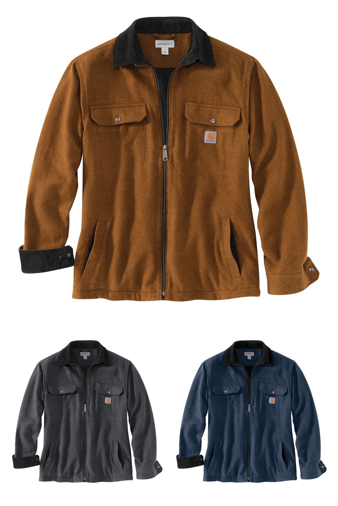 carhartt pawnee zip shirt jacket