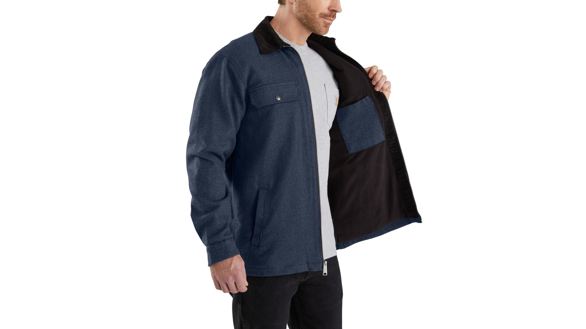 carhartt pawnee zip shirt jacket