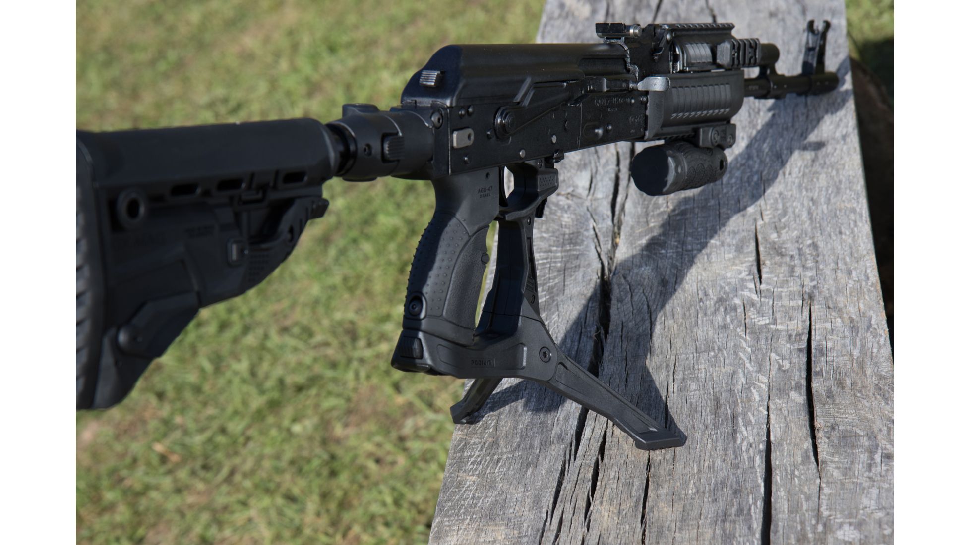 FAB Defense AK47 Quick Deployment Bipod with Integrated AGR47 Pistol