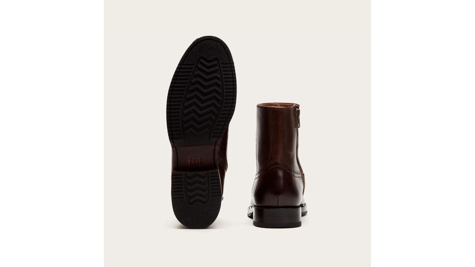sawyer zip front boot leather