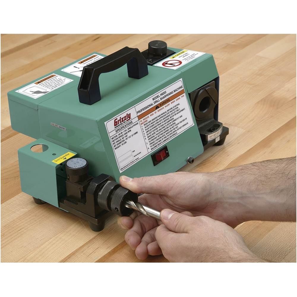 Grizzly Industrial Drill Bit Sharpening Machine 70.00 Off w/ Free