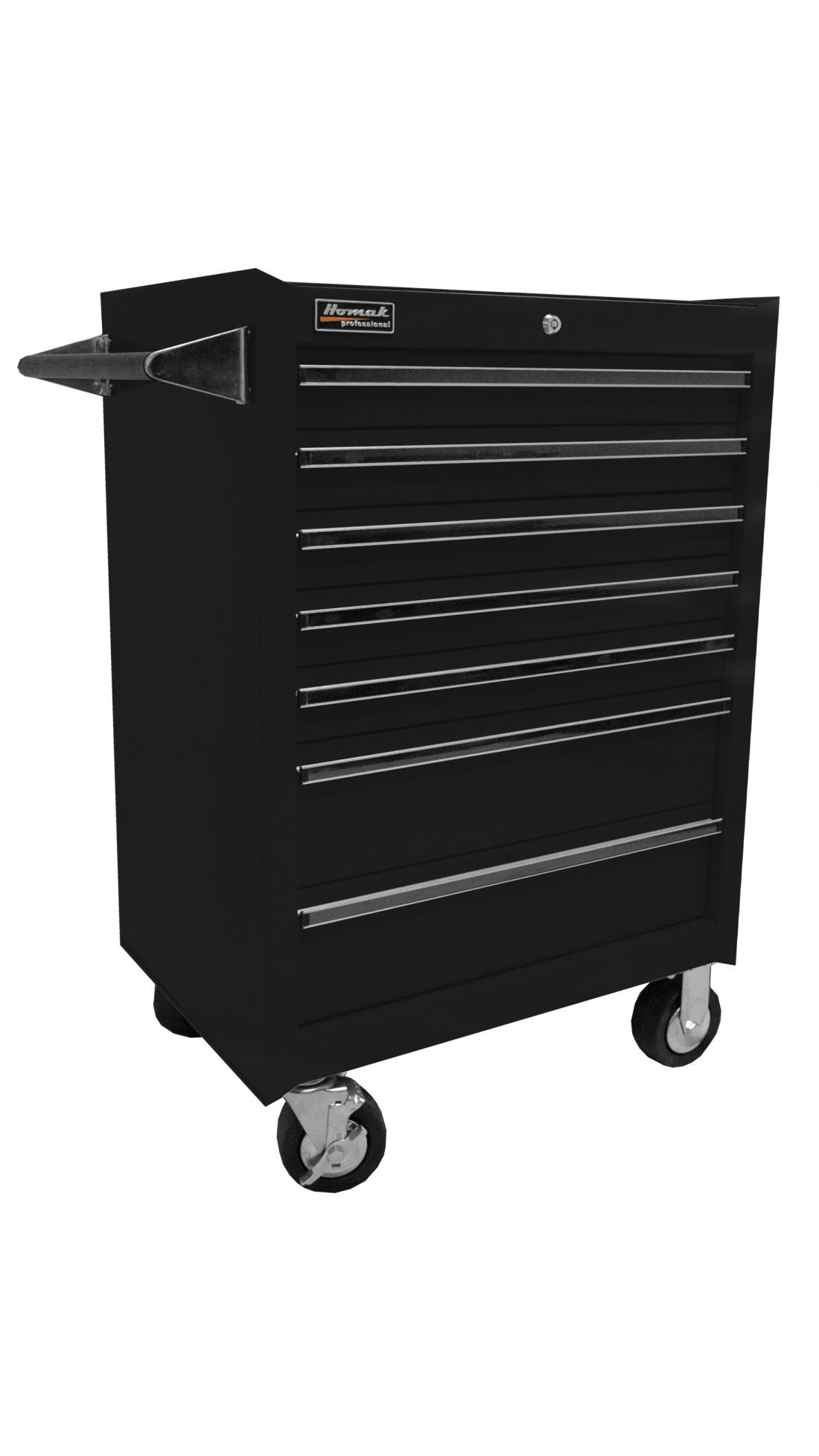 Homak 27in Professional Rolling Cabinet W 7 Drawers 