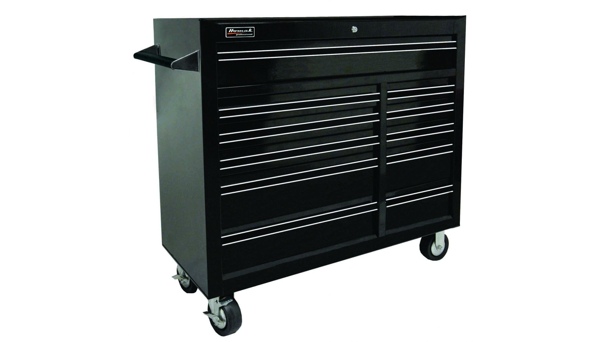 Homak 41in Pro Series Rolling Cabinet w/ 11 Drawers