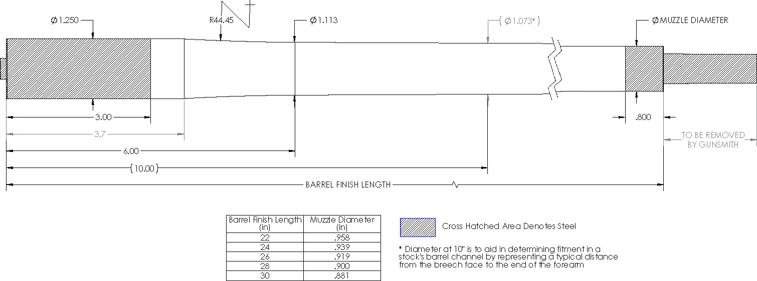 Proof Research Barrel, Bolt, Cf, Ss, 24in Length | Up to 12% Off w ...