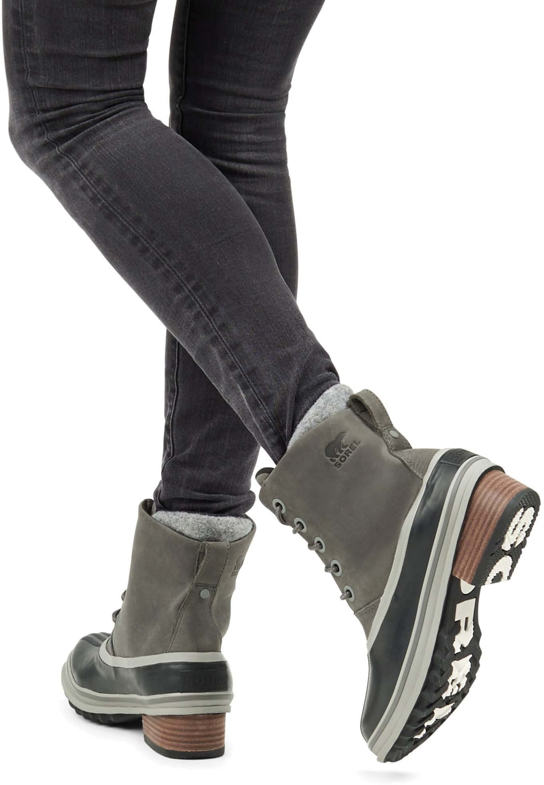 sorel slimpack quarry black