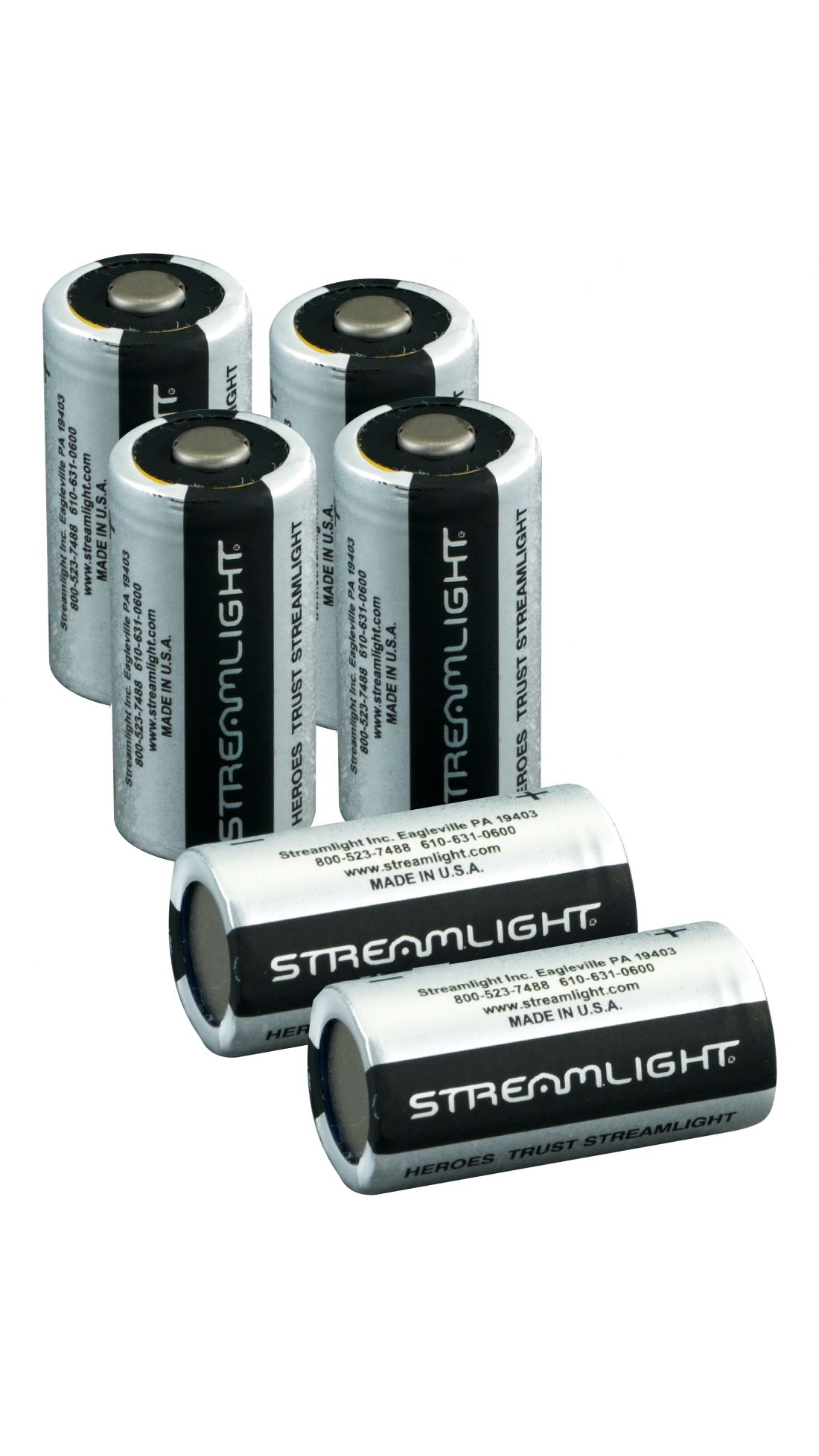 Streamlight 3V CR123 Lithium Batteries for Flashlights/Cameras Up to