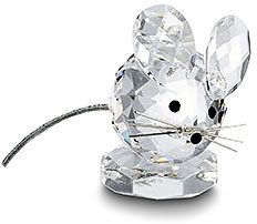 swarovski mouse with metal tail