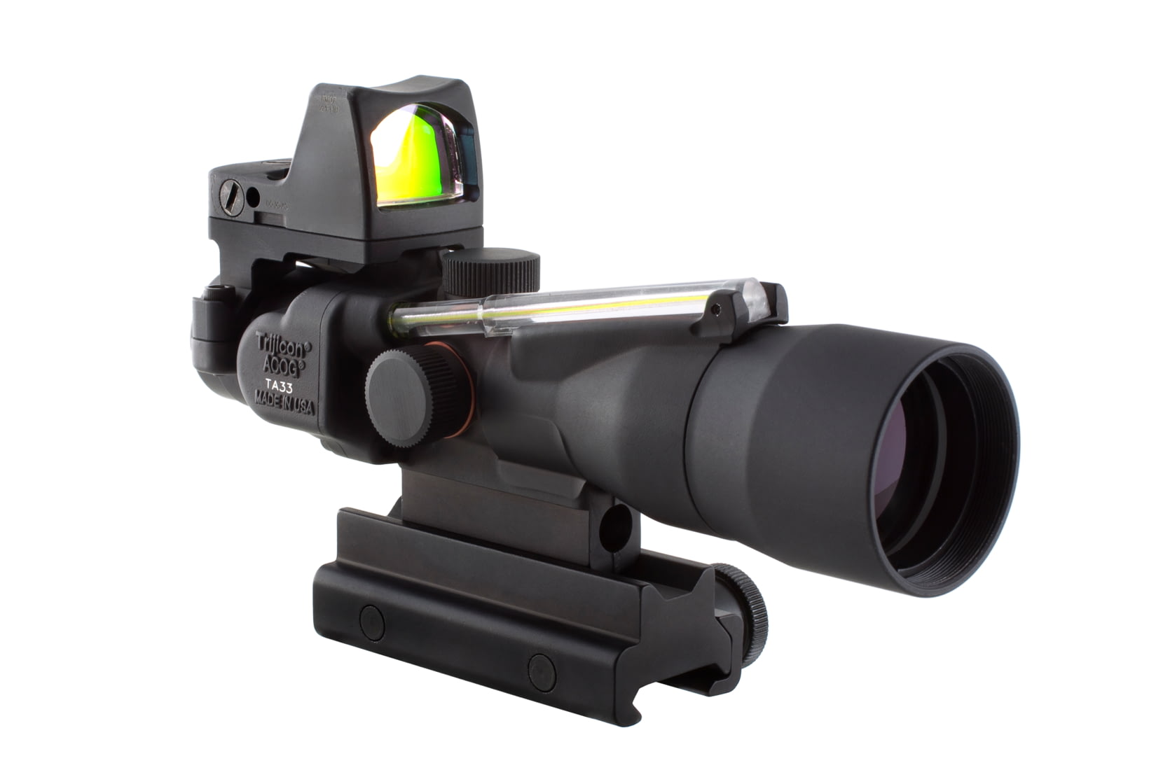 Trijicon ACOG 3x30 Scope, Dual Illuminated Amber Horseshoe/Dot .223 ...