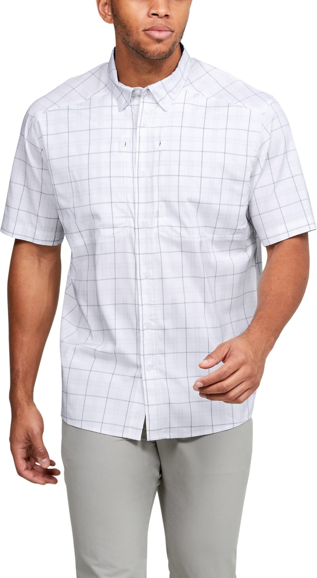 under armour men's plaid shirt