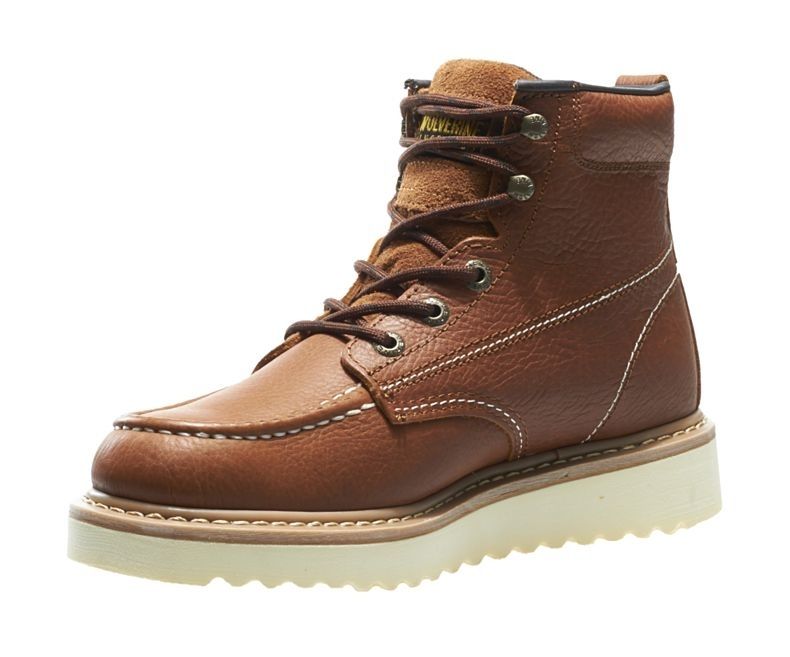 wolverine moc toe work boots