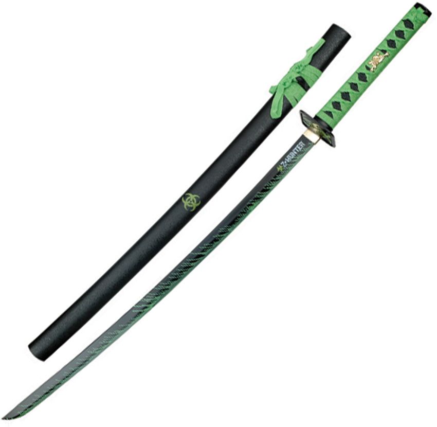 ZHunter Neon Green Samurai Katana Sword Free Shipping over 49!