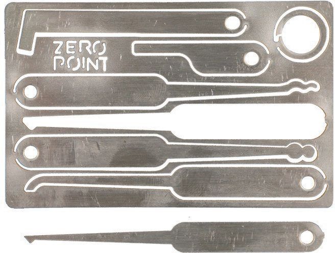Zero Point Credit Card Lock Pick Set Free Shipping Over 49 